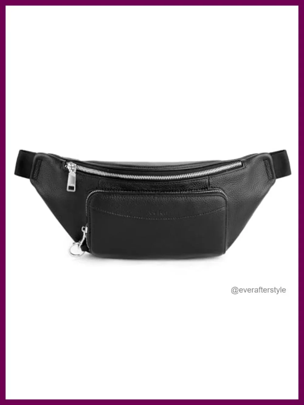 Genuine Leather Anti Theft Fanny Pack Crossbody with RFID Wallet